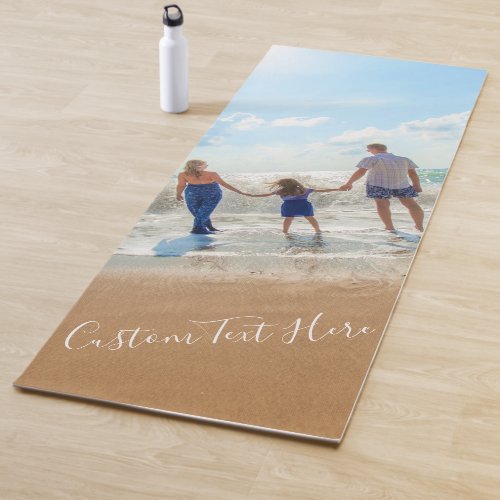 Custom Photo and Text _ Your Own Unique Design Yoga Mat