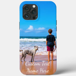 Custom Photo and Text Your Summer Design With Pets iPhone 13 Pro Max Case