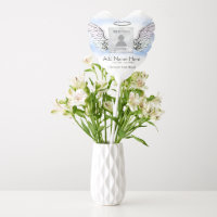 Custom Photo Angel Wings and Heart Memorial Balloon