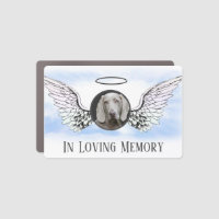 Custom Photo Angel Wings Car Magnet