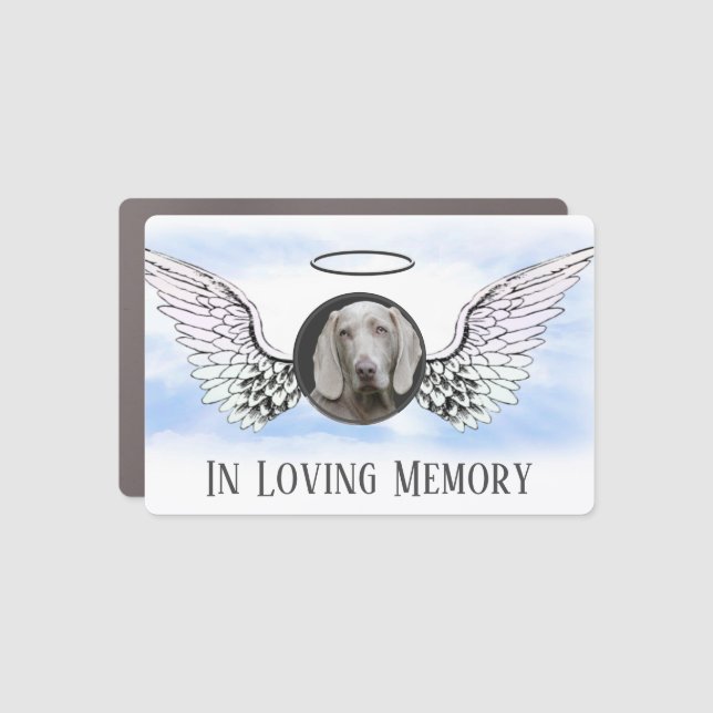 Custom Photo Angel Wings Car Magnet (Front)