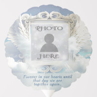 Custom Photo Angel Wings Memorial Balloon