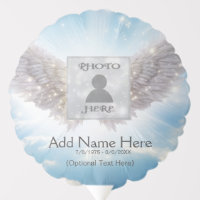 Custom Photo Angel Wings Memorial Balloon