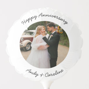 Custom Photo Anniversary Birthday Party Celebrate Balloon