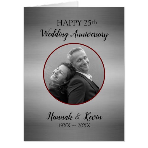 Custom Photo Anniversary Card