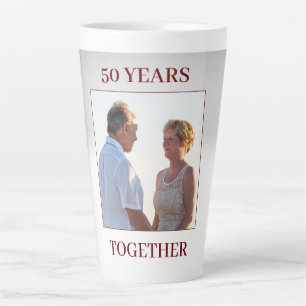 Custom Photo Anniversary  Latte Mug