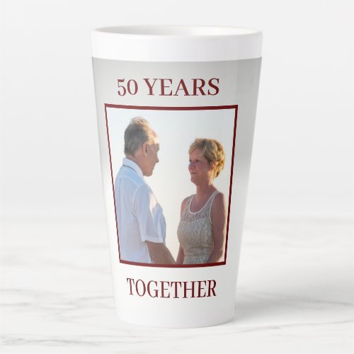 Custom Photo Anniversary  Latte Mug