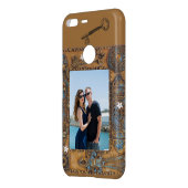 Custom Photo Antique Skeleton Key Frame Image, YPI Uncommon Google Pixel XL Case (Back/Left)