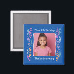 Custom Photo Any Age Birthday Party Streamers Magnet<br><div class="desc">Personalized photo invitation for any age birthday! Make this truly unique by adding your special photo and custom message.</div>