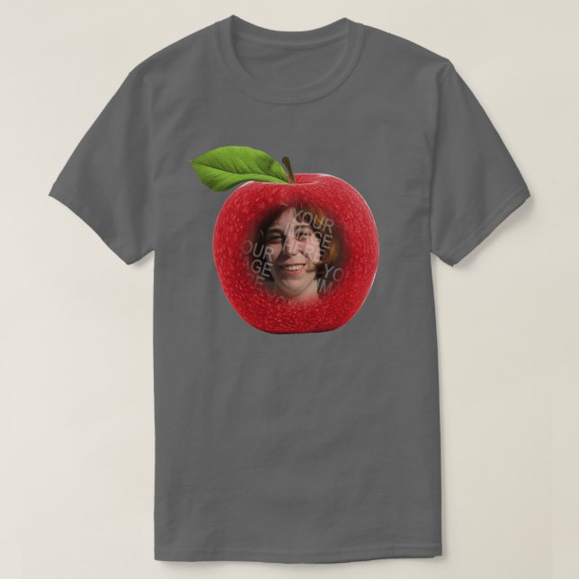 Custom Photo Apple Face T-Shirt (Design Front)