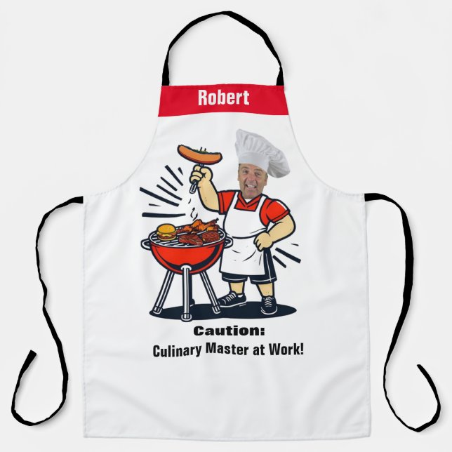 Custom Photo Apron - Personalized Face Gift (Front)