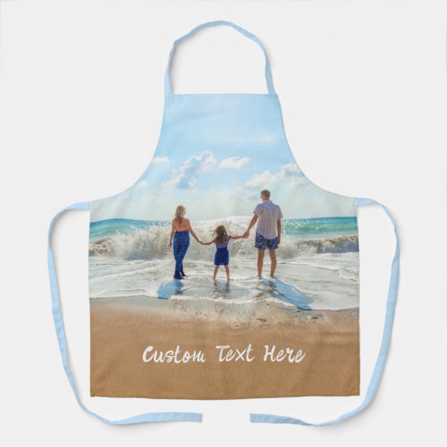 Custom Photo Apron with Text Design Your Own (Front)
