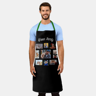 Custom Photo Aprons, Personalized 8 Photo Collage Apron