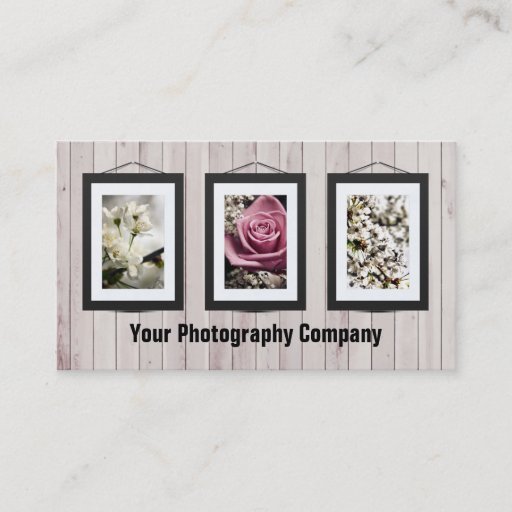 Customizable Custom Photo Art Gallery Business Cards