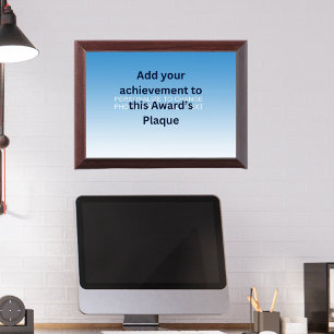 Custom Photo Artwork Logo Name Quote Achievement Award Plaque