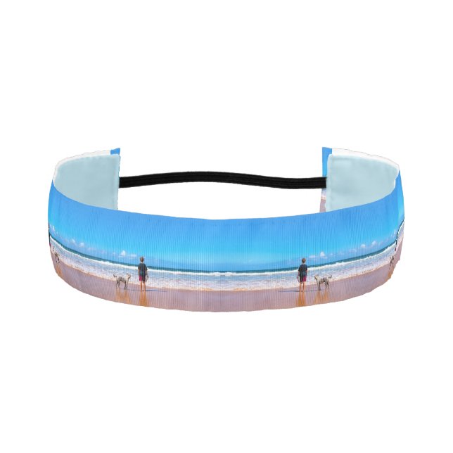 Custom Photo Athletic Headband with Your Photos (Front)