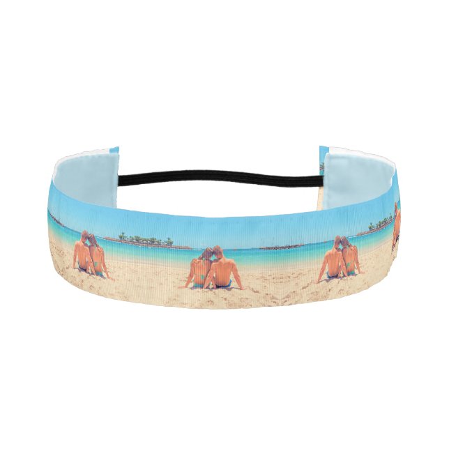 Custom Photo Athletic Headband Your Favorite Photo (Front)