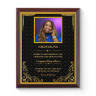 Custom Photo Award Plaque – Personalized Trophy Gi