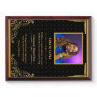 Custom Photo Award Plaque – Personalized Trophy Gi