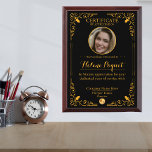 Custom Photo Awards: A Memorable Recognition Award Plaque<br><div class="desc">Create a lasting impression with our custom wood plaque trophies. Add your photo and a personalized message to honor achievements and milestones.

Celebrate success in style with our engraved photo plaques. Customize with your desired image and text to create a unique and meaningful award.</div>