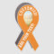 Custom Photo Awareness Ribbon Orange Car Magnet