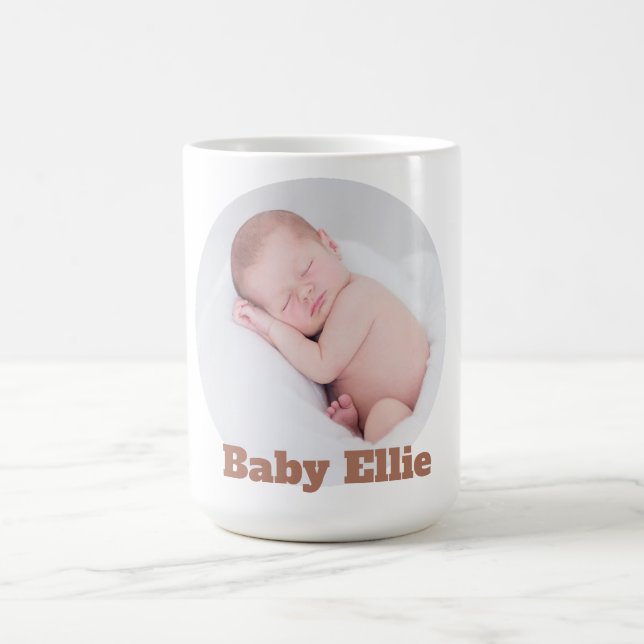 Custom Photo Baby Ellie Coffee Mug (Center)