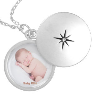Custom Photo Baby Ellie Locket Necklace