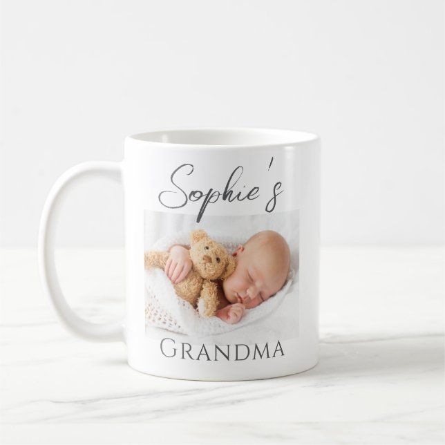 Custom Photo Baby Grandma Mug (Left)