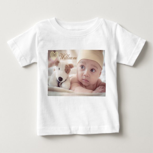 custom photo baby t-shirt (Front)