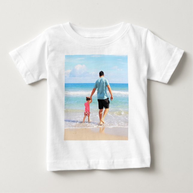 Custom Photo Baby T-Shirt Your Favorite Photos (Front)