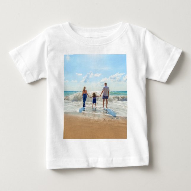 Custom Photo Baby T-Shirt Your Favorite Photos (Front)