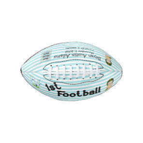 Custom Photo Baby's 1st Football