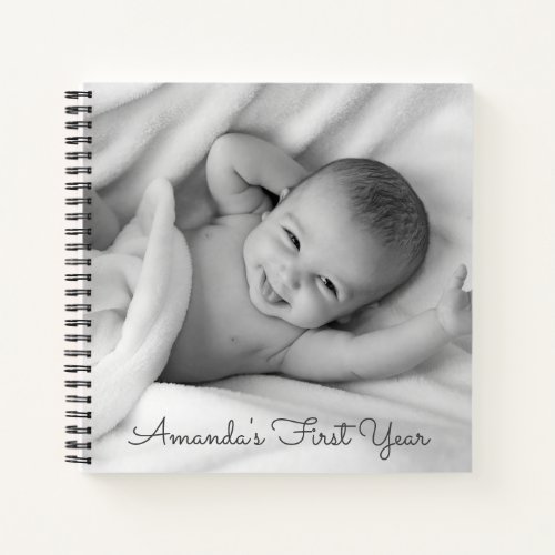 Custom Photo Babys First Year Journal