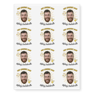 Custom Photo Bachelor Party Personalized  Temporary Tattoos