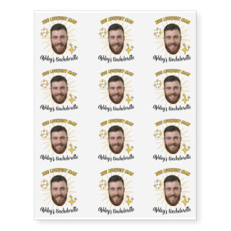 Custom Photo Bachelor Party Personalized Temporary Tattoos