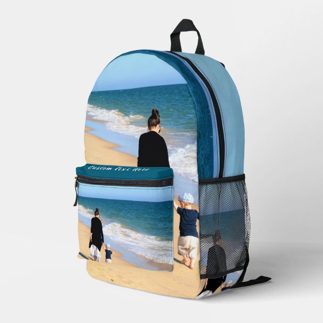 Custom Photo Backpack with Your Photos and Text (Back Corner Right)