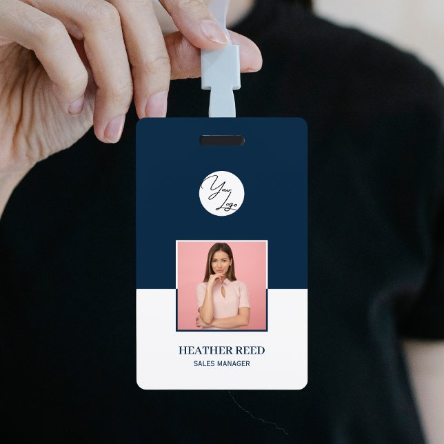 Custom Photo Badge, Bar Code, Logo, Name Badge (Creator Uploaded)