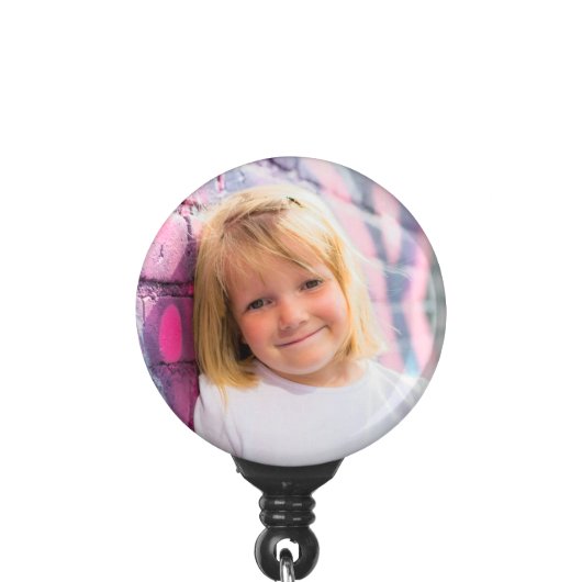 Custom Photo Badge Reel Make Your Own Badge Holder (Clip Front)