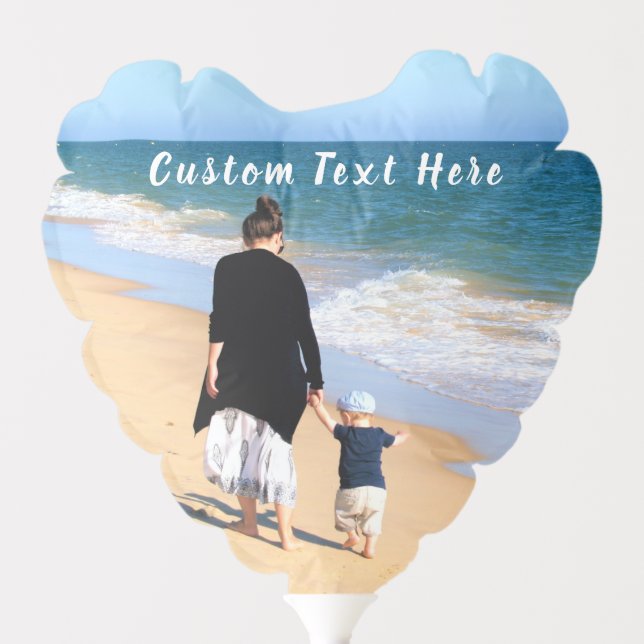 Custom Photo Balloon Gift Your Photos and Text (Front)