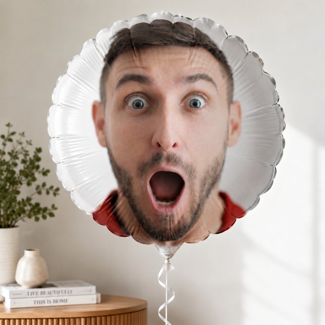 Custom Photo Balloon | Selfie Face Party Decor (Custom photo balloon with your selfie for birthdays, bachelorettes, and funny party decor.)