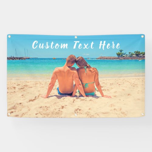 Custom Photo Banner with Your Photos and Text