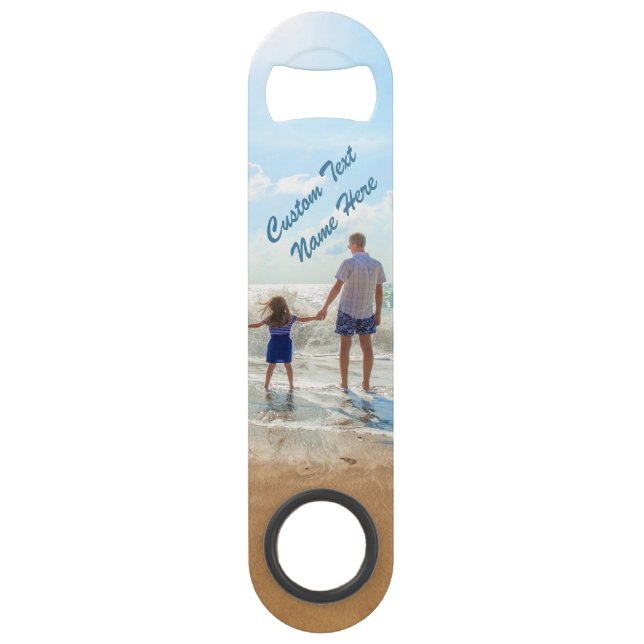 Custom Photo Bar Key Your Favorite Photos and Text (Front)