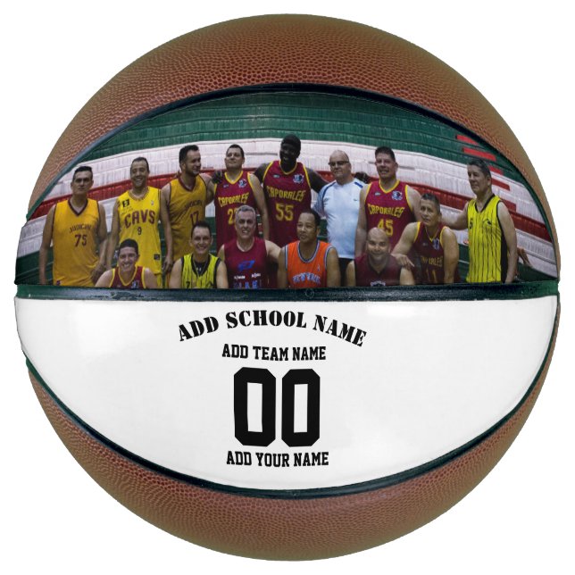 Custom Photo Basketball - Personalized Ball Gift (Front)