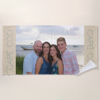 Custom Photo Beach Towel - Personalized Gift by Team_Lawrence at Zazzle
