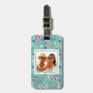 Custom Photo Beautiful Summer Pattern Luggage Tag