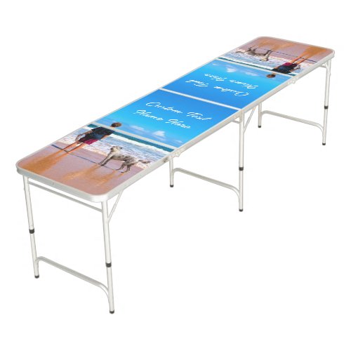 Custom Photo Beer Pong Table Your Photos and Text