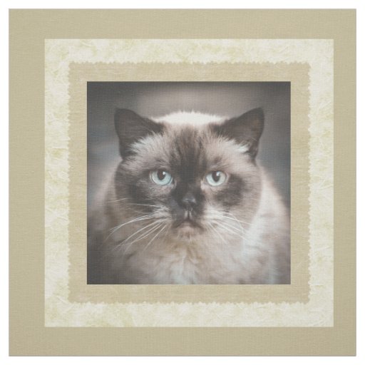 Custom Photo Beige Quilt Square Fabric