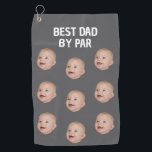 Custom Photo Best Dad By Par Personalized Baby Golf Towel<br><div class="desc">Custom Photo Best Dad By Par Personalized Baby Golf Towel</div>