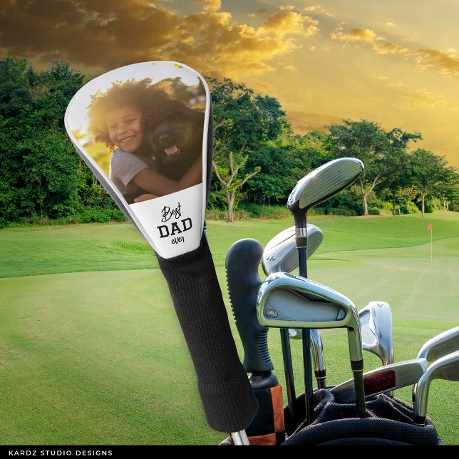 Custom Photo Best Dad Ever Golf Head Cover (Creator Uploaded)