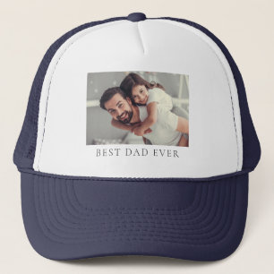 Custom Photo Best Dad Ever T-Shirt Trucker Hat